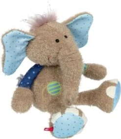 Sigikid Elefant Blau, Patchwork Sweety, 26 Cm (42962)